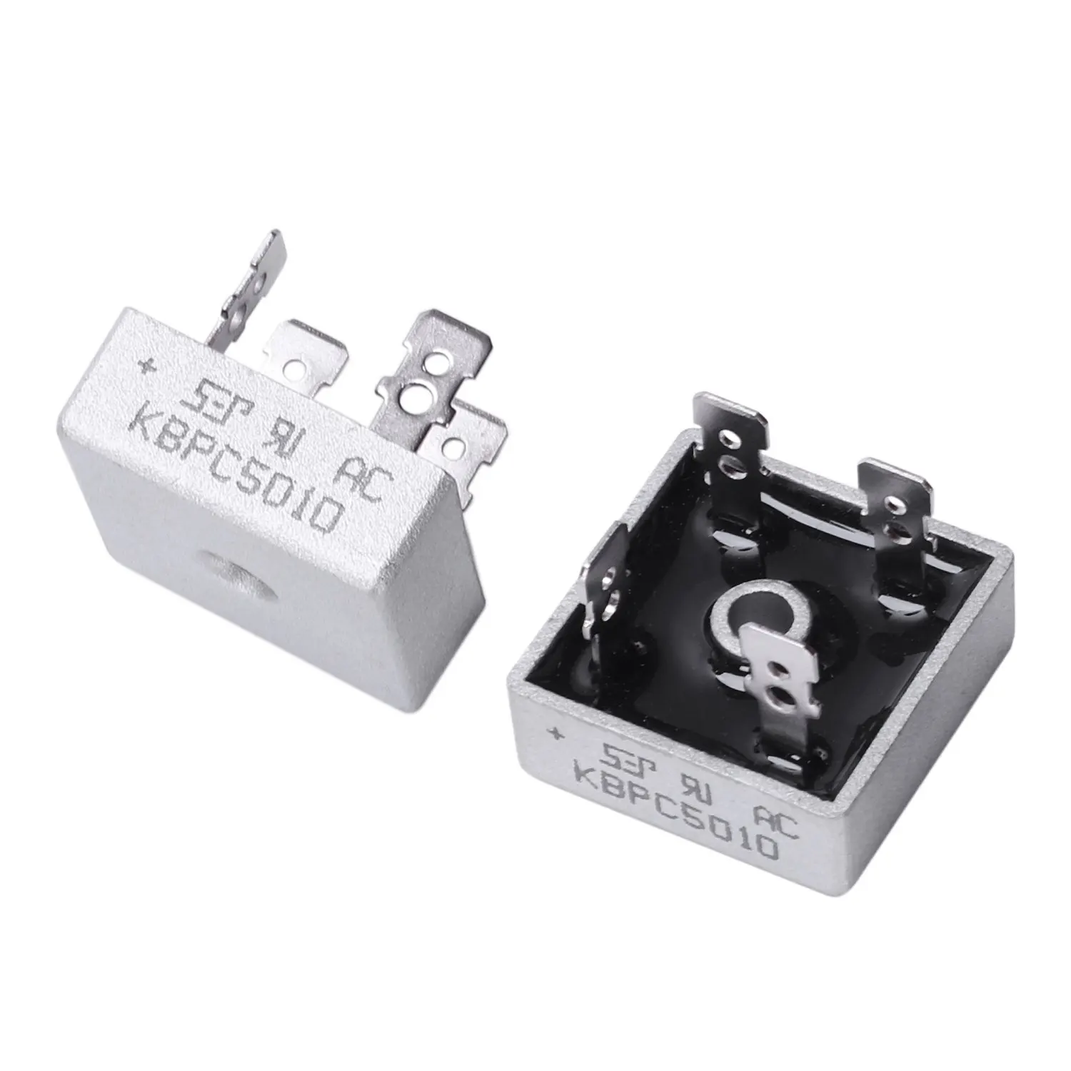 10 PCS 50A 1000V Metal Case Single Phases Diode Bridge Rectifier KBPC5010-A86G
