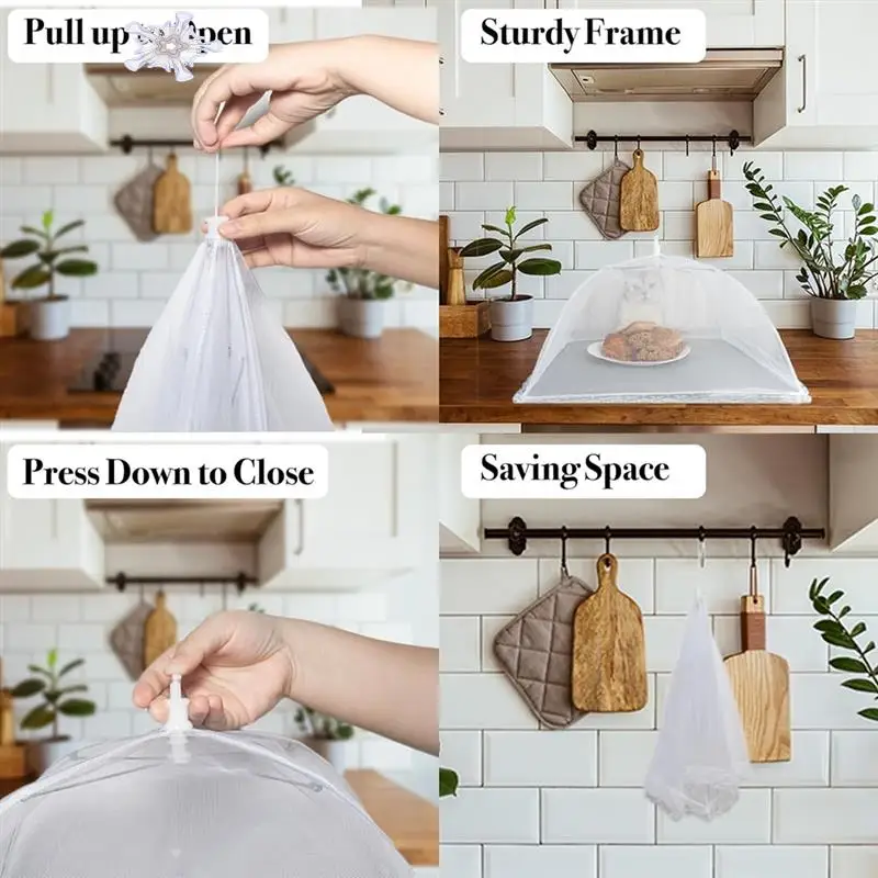 

6Packs Food Covers For Outside Mesh, Food Tents/Food Covers For Outdoors, Outdoor Food Covers Food Net Picnic