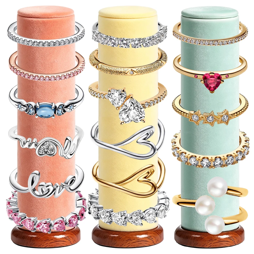 New 925 Silver Sparkling Multi Loop Wrapped Heart Crown Cuban Couple Ring Fashion DIY Charm Exquisite Jewelry