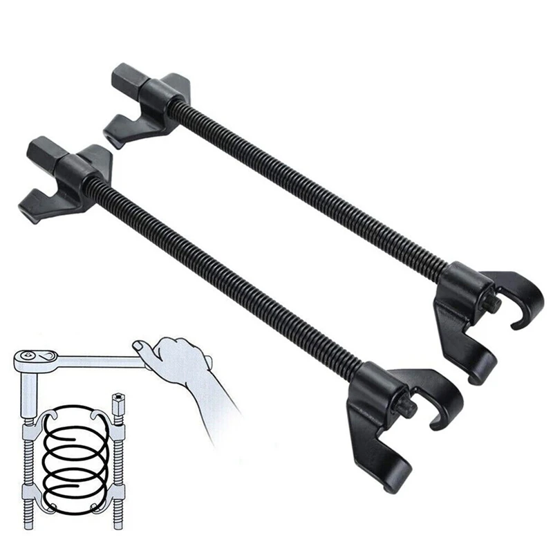 1Set 270Mm Shock Spiral Tool Shock Remover Suspension Clip Spring Coil Maintenance Parts Metal