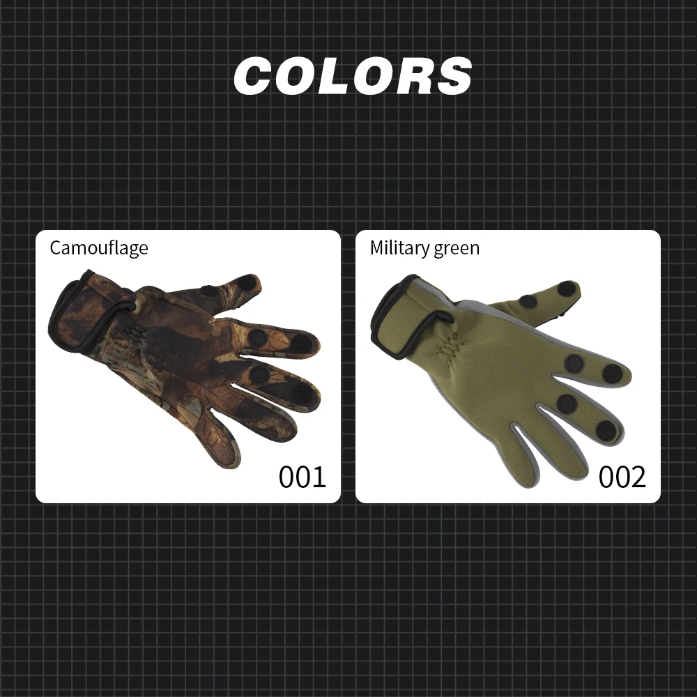 Guantes Tácticos Neopreno Dos Dedos – Protección PU para Pesca - imagen 3