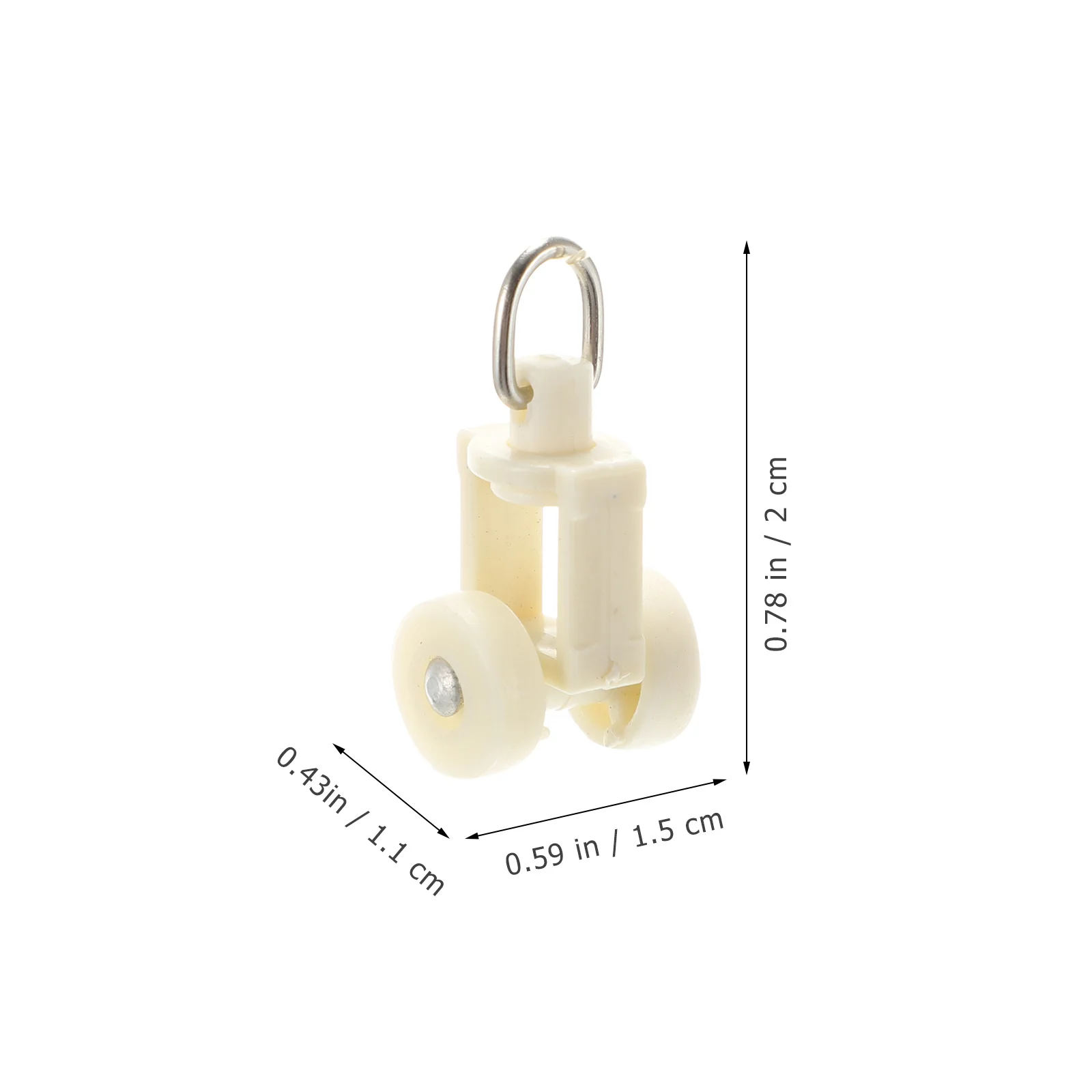 

20pcs Curtain Sliders Wheels Plastic Track Gliders Hook For Standard Traverse Rods Smooth Rolling Home Office Bedroom Decor
