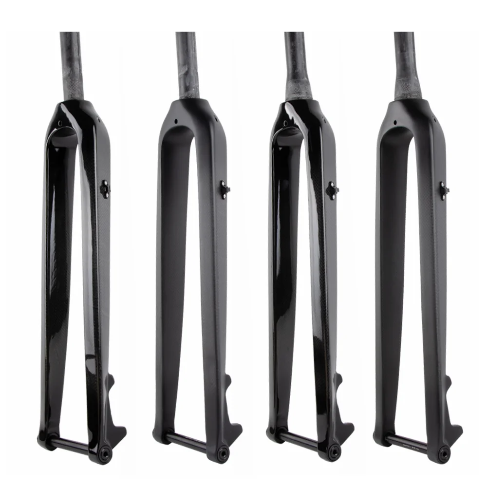 carbon fork Bicycle MTB Bike Mountain Cycling Front Fork Carbon Fiber Rigid Fork Fit for Wheel 26er 27.5er 29er Thru Axle 15mm