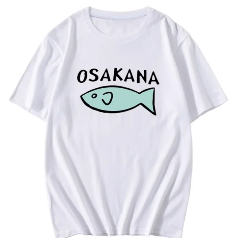 Unisex anime cos kinako Osakana cotton T-shirt tee T shirt top