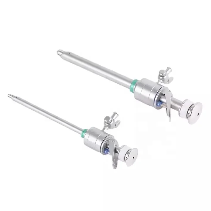 Laparoscopy Trocar Canula 120 mm Long Multifunctional Valve Laparoscopic Safety Trocar With Protector