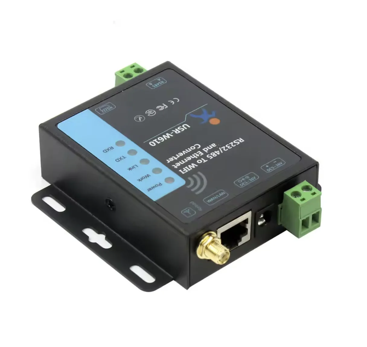 USR-W610 RS485/RS232 support Port Modbus TCP/RTU Industrial WiFi Serial to Ethernet Converter