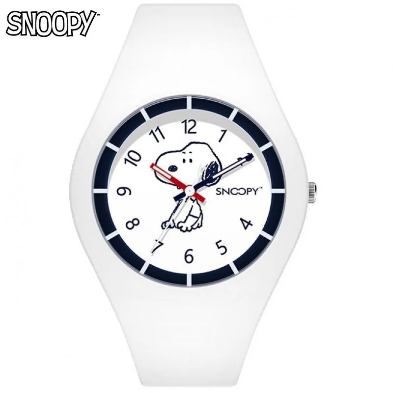 Snoopy Peanuts For Children Watch Japan Quartz Wristwatch Cartoon Boy Girl Unisex Student Kids Silicone часы наручные детские