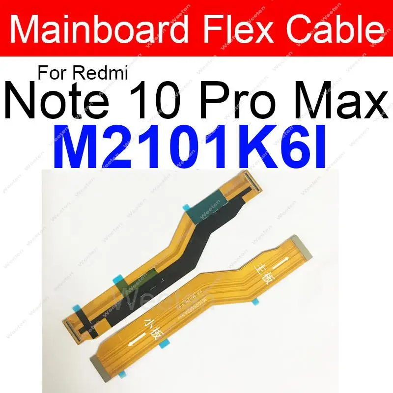 LCD Motherboard Connector Flex Cable For Xiaomi Redmi Note 10 Note 10S Note 10 Pro Max 5G Mainboard LCD Display Connector Ribbon