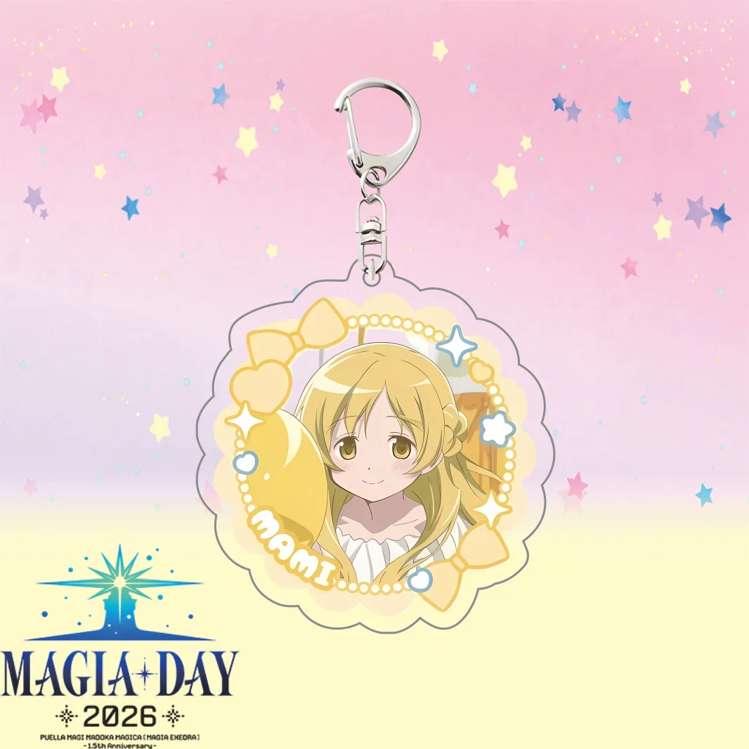 Madoka Magica Movie Balloon Theme Acrylic Keychain, Cute Madoka Homura Keyring, Anime Bag Ornament, New Merchandise
