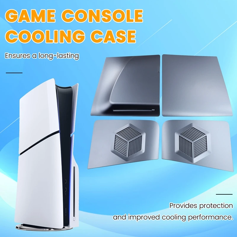 

Face Plates For PS5 Slim Disc Edition Console Cover Faceplate Cooling Vents Side Panel Skin Shell Game Accessories