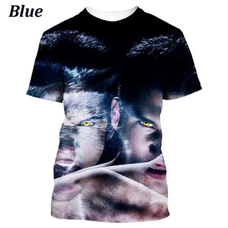 Summer Fashion TV Series Teen Wolf Men\'s and Women\'s Fashion 3d T-shirt Unisex Top Short Sleeve