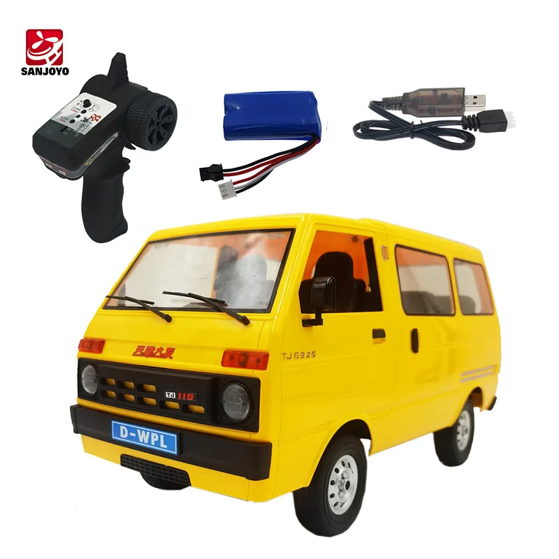 

1/10 Wpl D42 Rc Car 2.4g Simulation Van Drift Truck Led Remote Control Vehicle Off-road Tj110 Rc Car For Boys Kids Gifts Toy