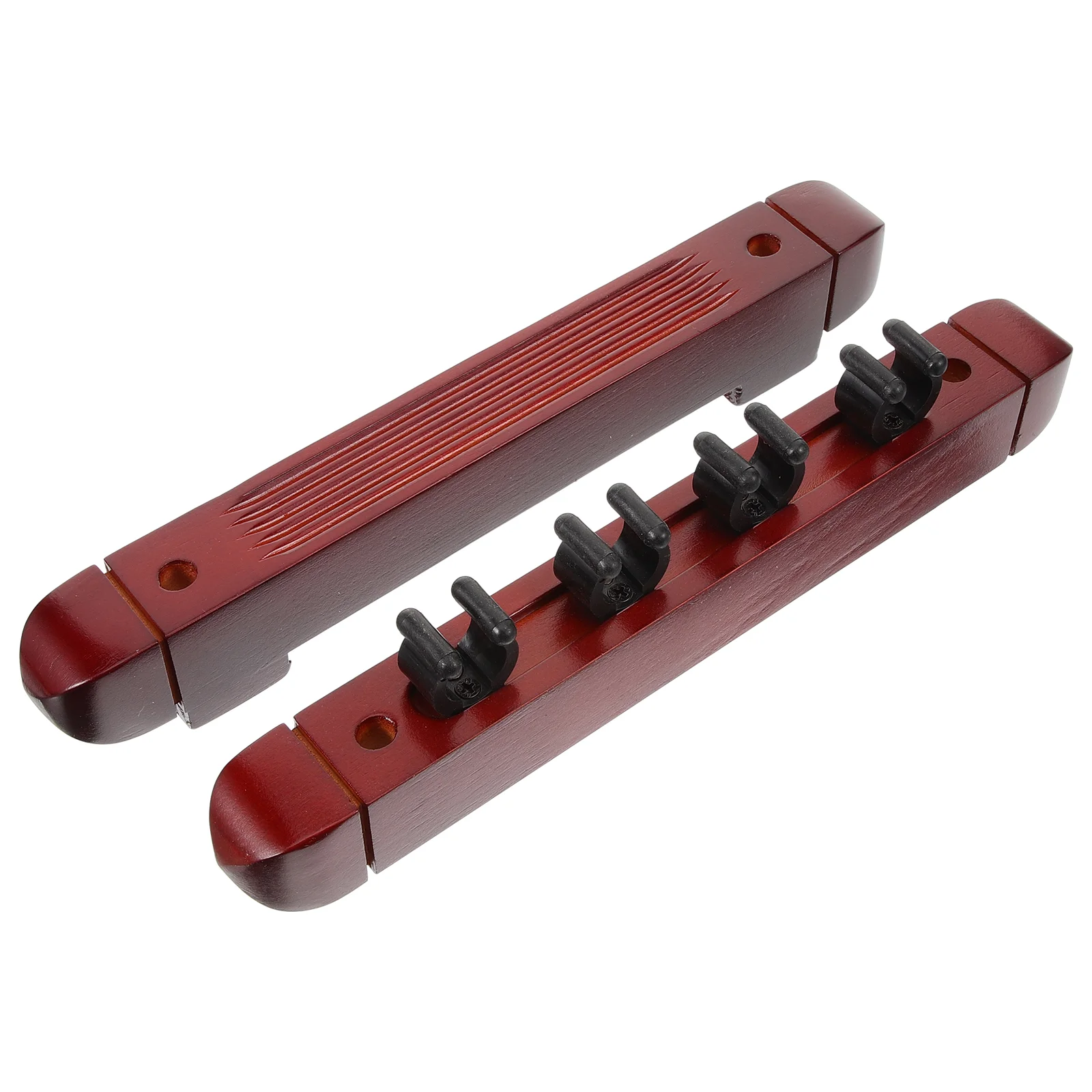 2 Wall Mount Billiard Cue Holders Solid Wood Pool Stick Racks Decorative Rack for Billiard Poles Display ganizer