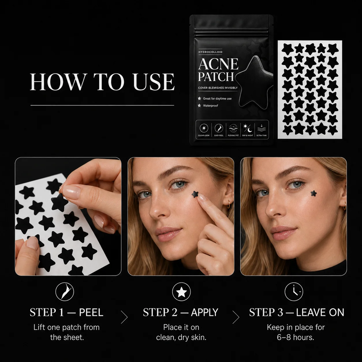 160 Parches Negros en Forma de - Face Oil reseña y precio
