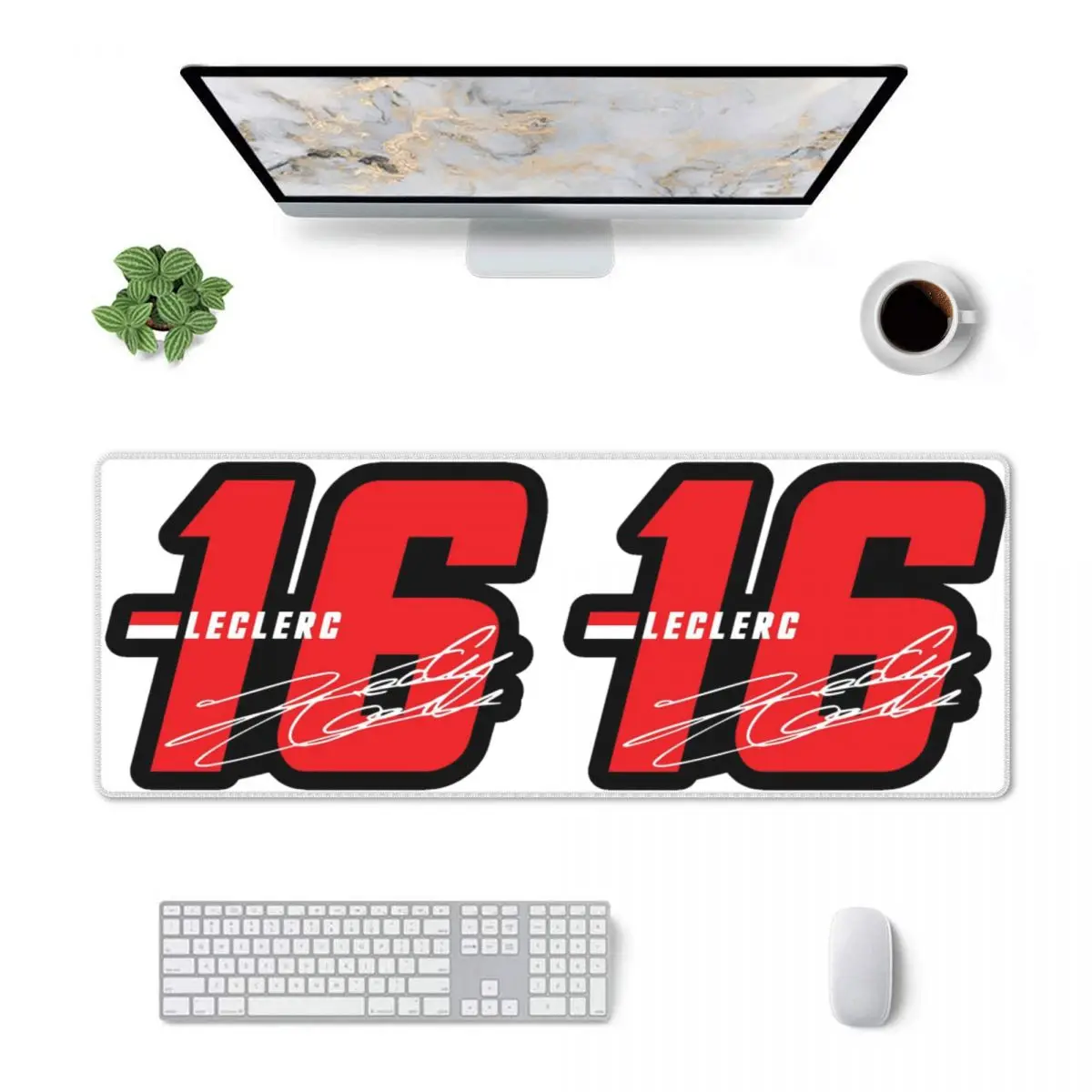 Large Mouse Pad Leclerc 16 F1 Gamer PC Laptop Mats Keyboard Carpet Computer Gaming Office Accessories Desk Mat