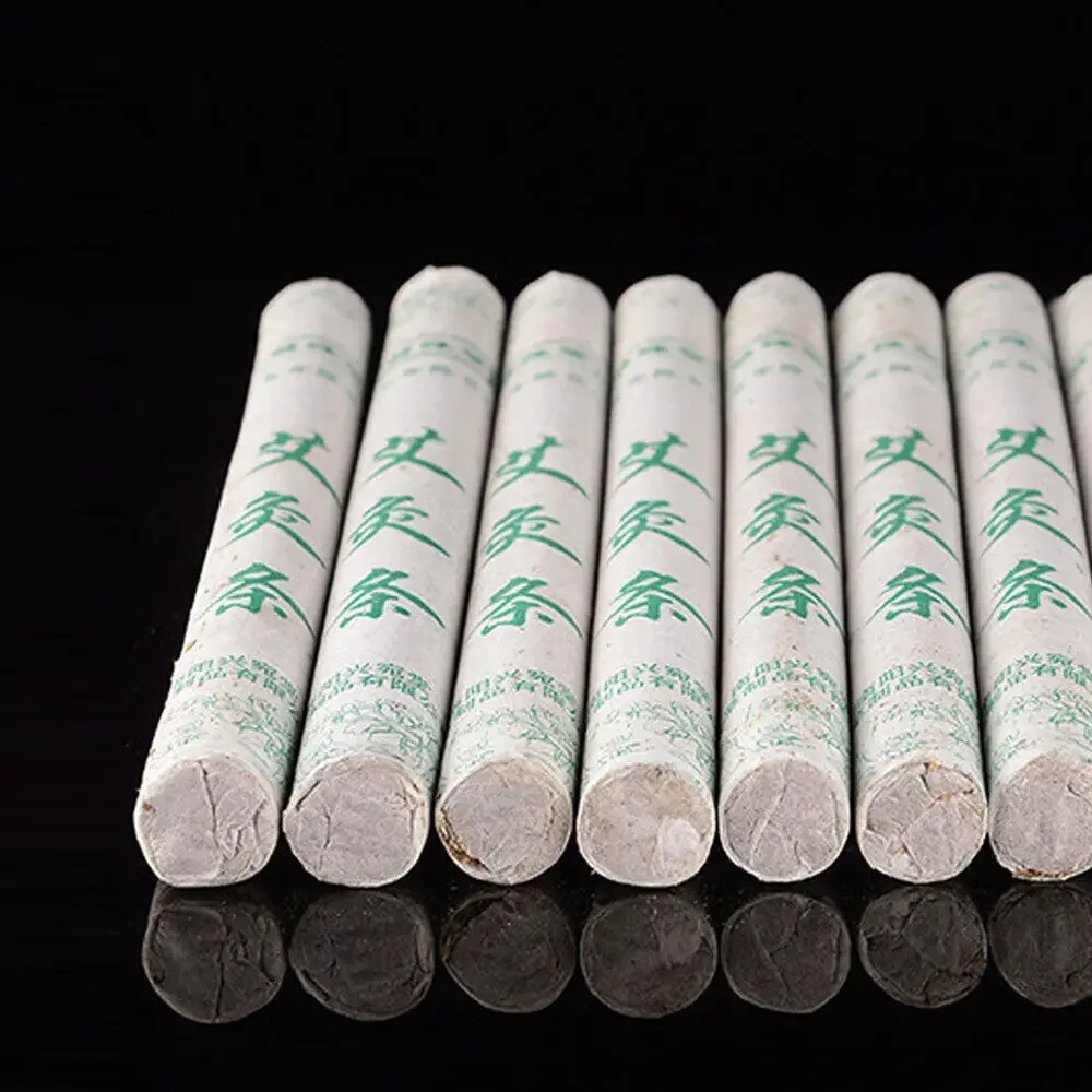 10-50pcs Moxa Stick Rolls Mugwort Moxibustion Massage Burner Set Health Care Wormwood Artemisia Acupuncture Gourd Box