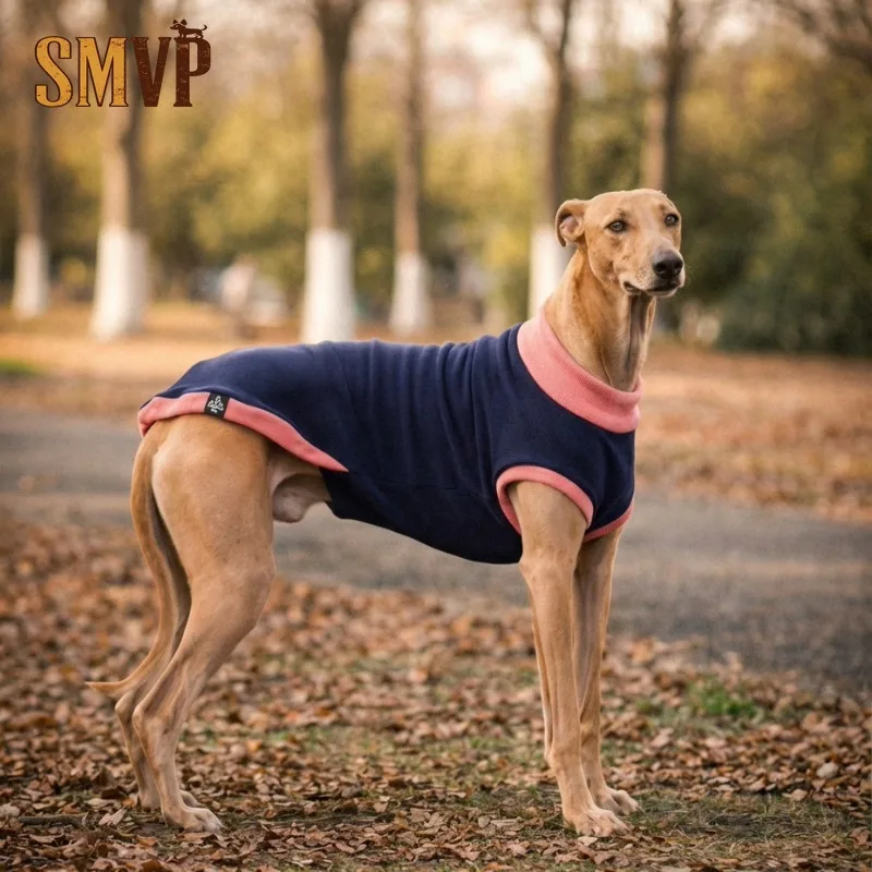

Autumn and Winter Warm Coral Fleece Turtleneck Contrasting Vest Pet Dog Clothes Suitable for Dogs with A Slender Build
