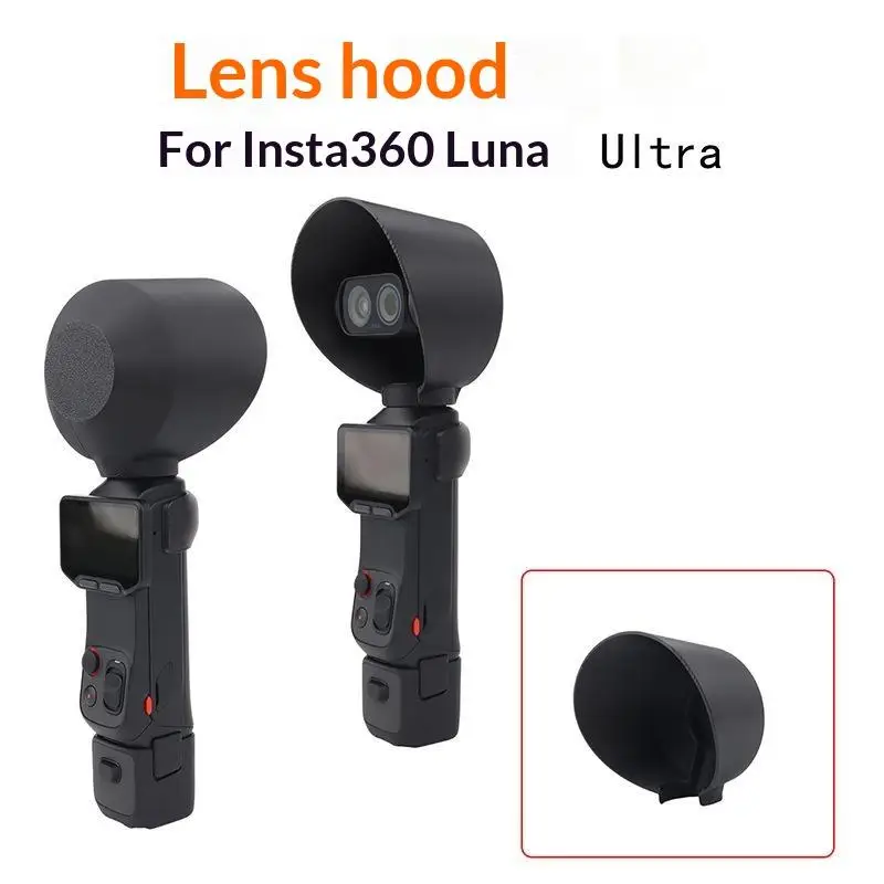 1Pcs Lens Hood Cap Outdoor Photography Light Blocking Scratch Protection Cover For Luna Ultra For Insta360