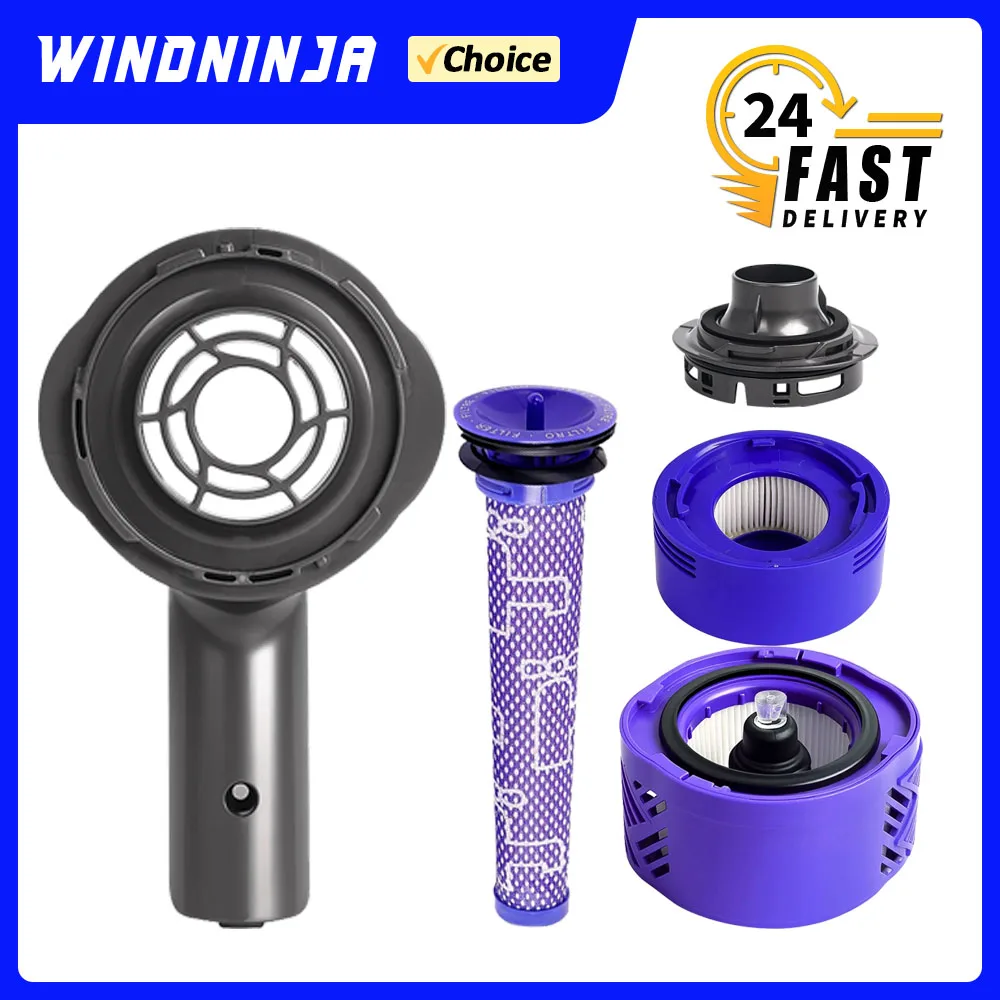 For Dyson V6 V7 V8 Cordless Vacuum Cleaner Accessories Motor Cover Pre Filter Post Filter Kit Parts HEPA Filter Motor Rear Cover