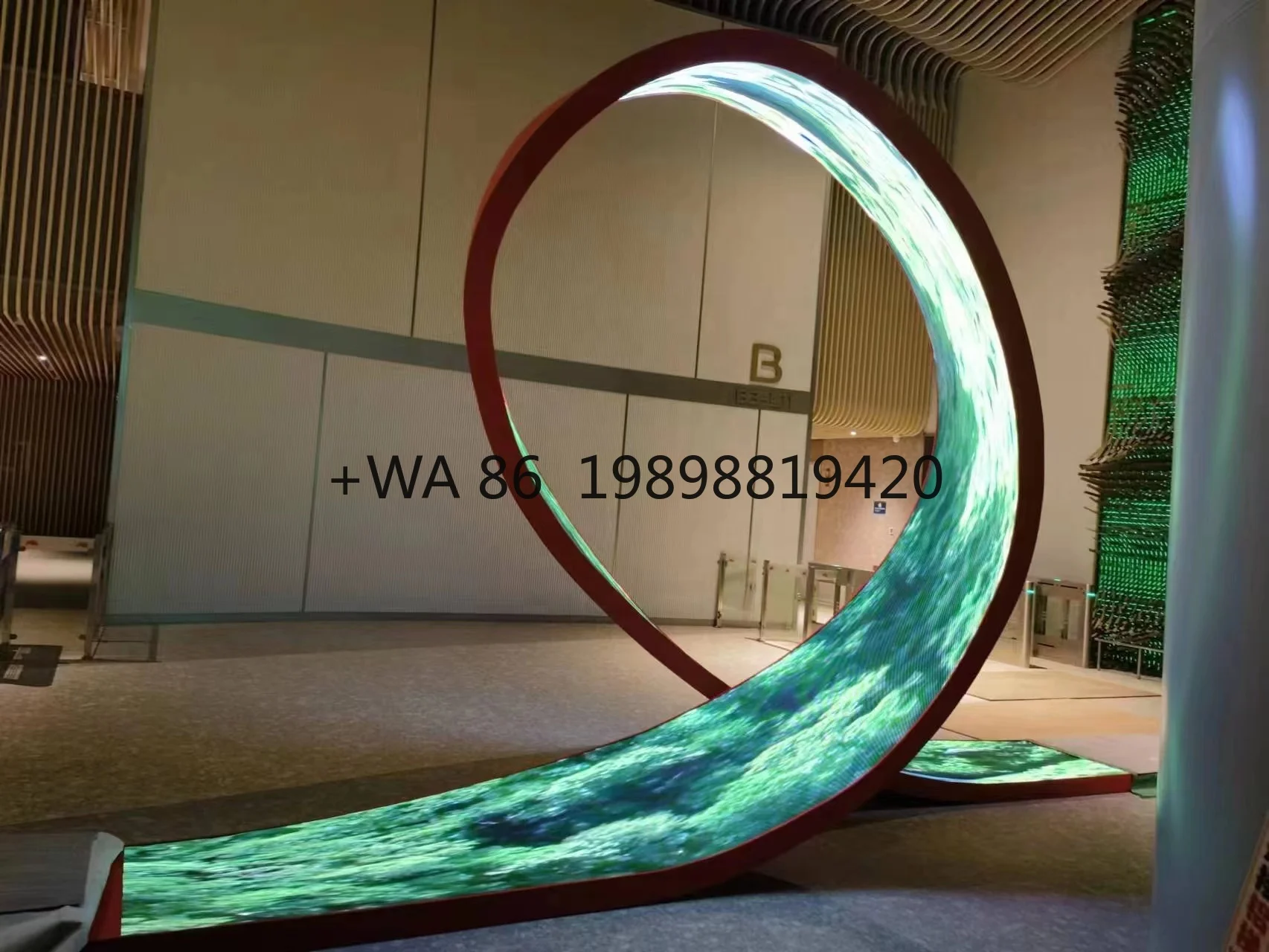 Customized Irregular Shape P2 LED Display Screen Flexible Soft Design for Advertising and Decoration