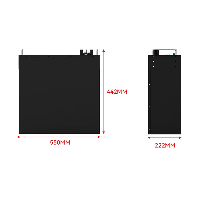 51.2V 200ah Rack Mounted Lithium Iron Phosphate Battery 100ah 300ah LiFePO4 Battery Pack 10kw Solar Power System