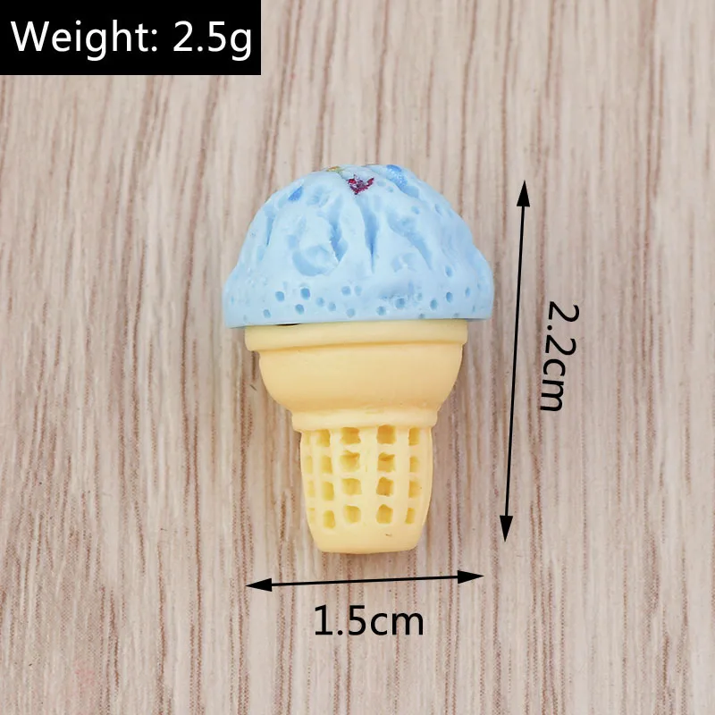Tusember 10 Stück/Set Niedliche Kawaii Lebensmittel-Anhänger Eier Kuchen Eiscreme Flache Anhänger für Schmuckherstellung Ohrringe Halsketten Zubehör – Detail 10