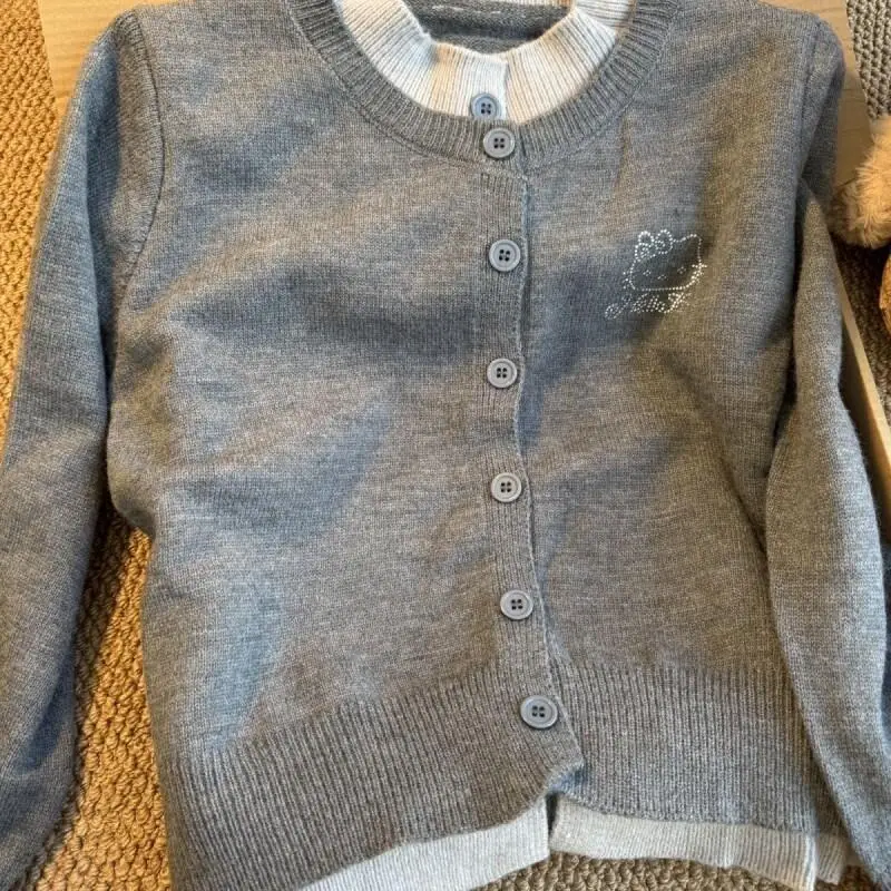 

Sanrio Hello Kitty women's Cardigan Knit For Petite Autumn Winter Season New Slim Fit Layered Cute Sexy Fashion Style Design