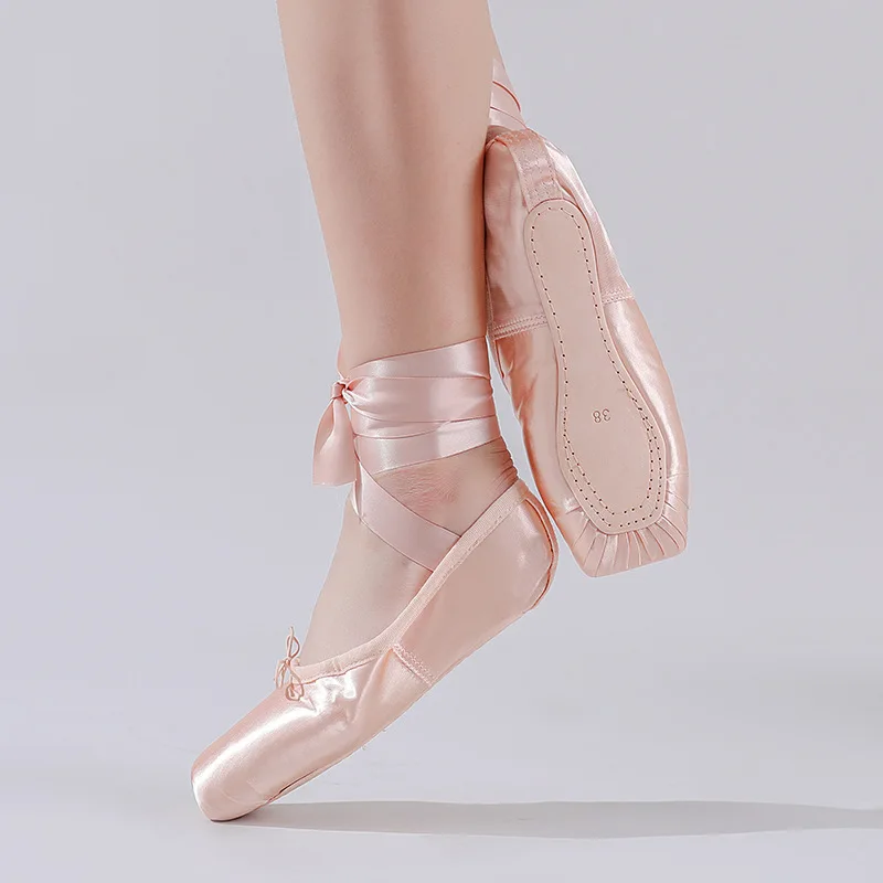 Adult Ballet Pointe Shoes for Girls Women Ballet Shoes for Girls Dance Slippers Silk Ballerina Shoes for Women