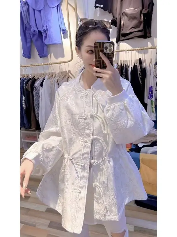 

Женская повседневная свободная рубашка больших размеров, осенне-зимняя, белая, с вышивкой, на пуговицах, модная, в корейском стиле, удобная, дышащая