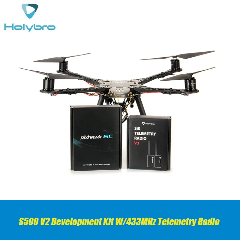 Holybro S500 V2 Development Kit Pixhawk 6C Flight Controller with 915MHZ 433MHZ SiK Telemetry Radio V3 / ARF Kit