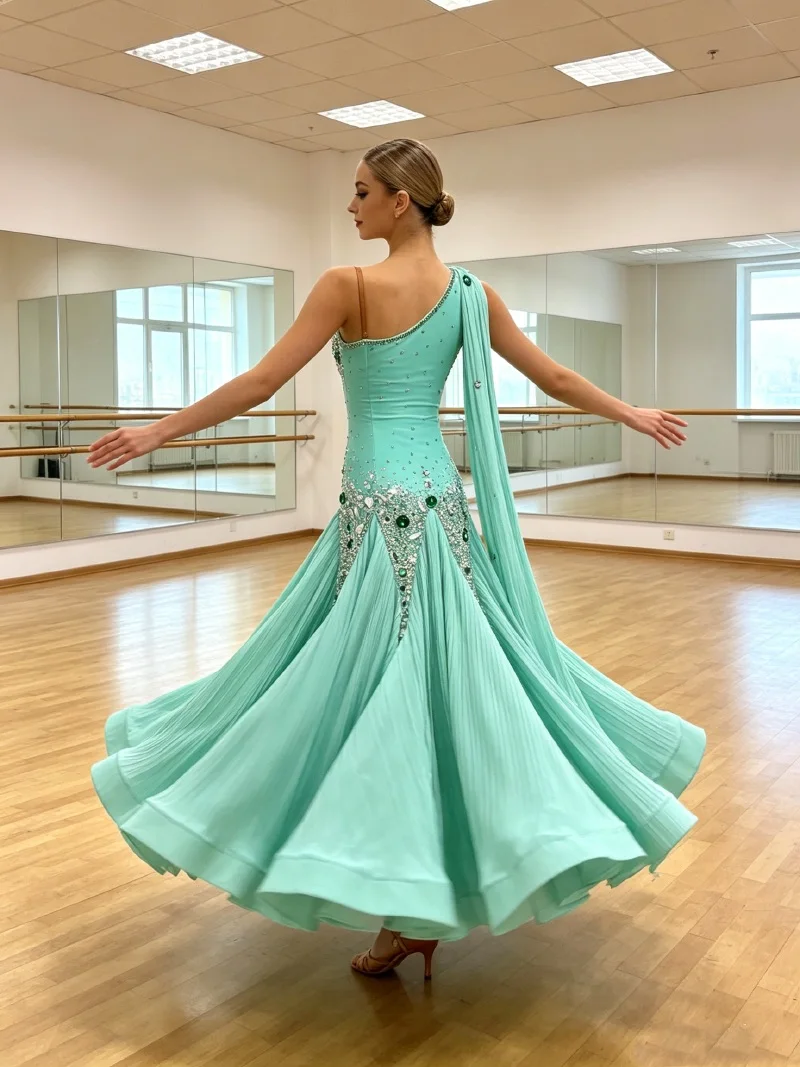 Ballroom Competition Dance Dresses Women New Standard Ballroom Dress Adult Advanced Modern Waltz Dancing Skirt