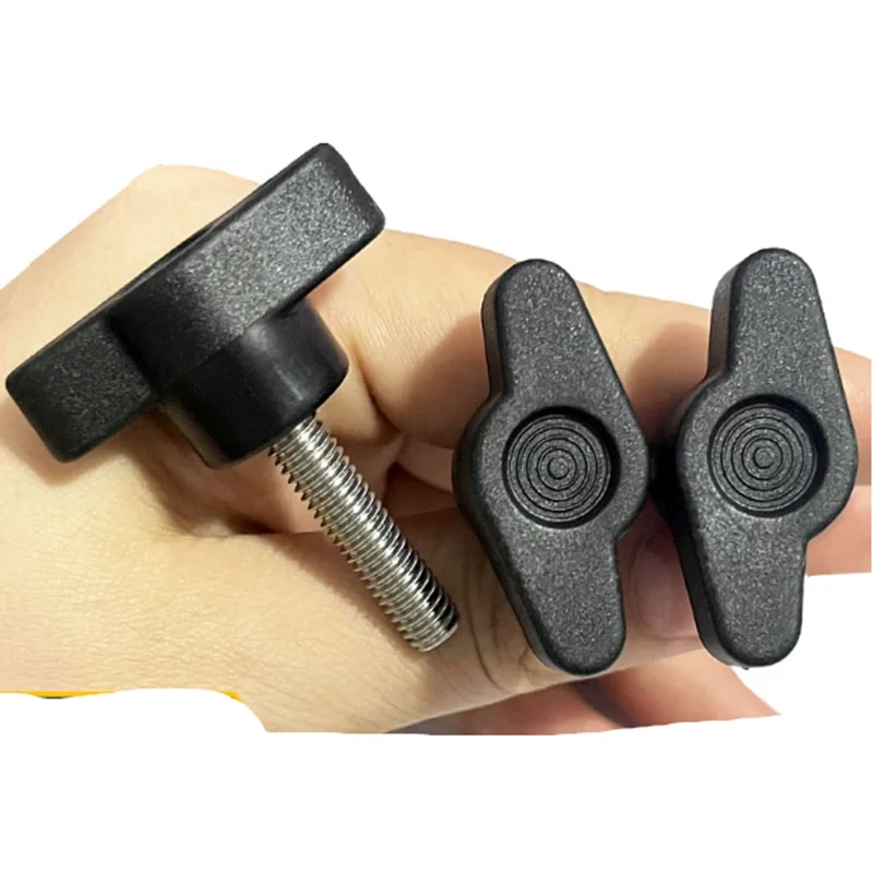 1Pcs M4  M5  M6  M8   M35# Head Diameter Plum Bakelite Hand Tighten Screw / Butterfly Plastic Head Hand Knob Screw