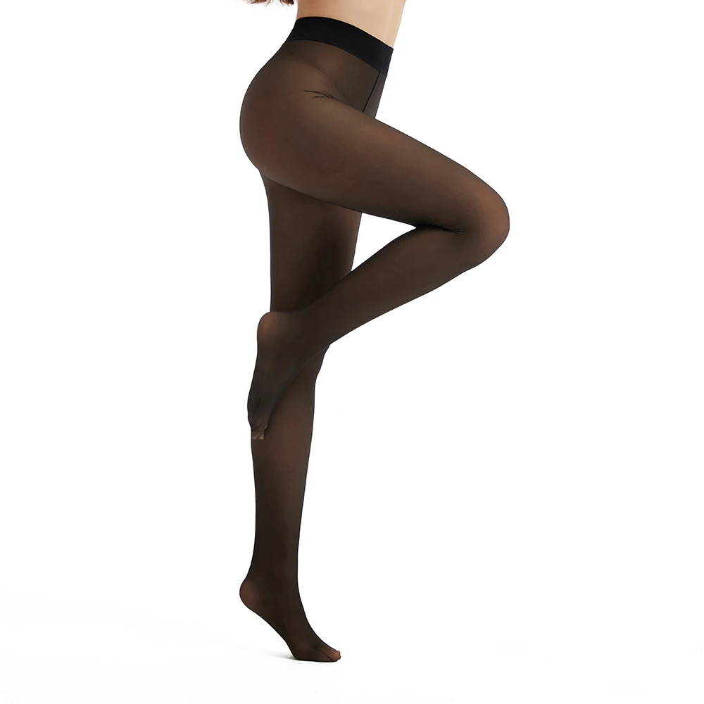 BONAS Translucent Slim Tights for Women, Elastic Velvet Pantyhose, High Waist Stockings, Sexy Fashion Autumn Winter Tights
