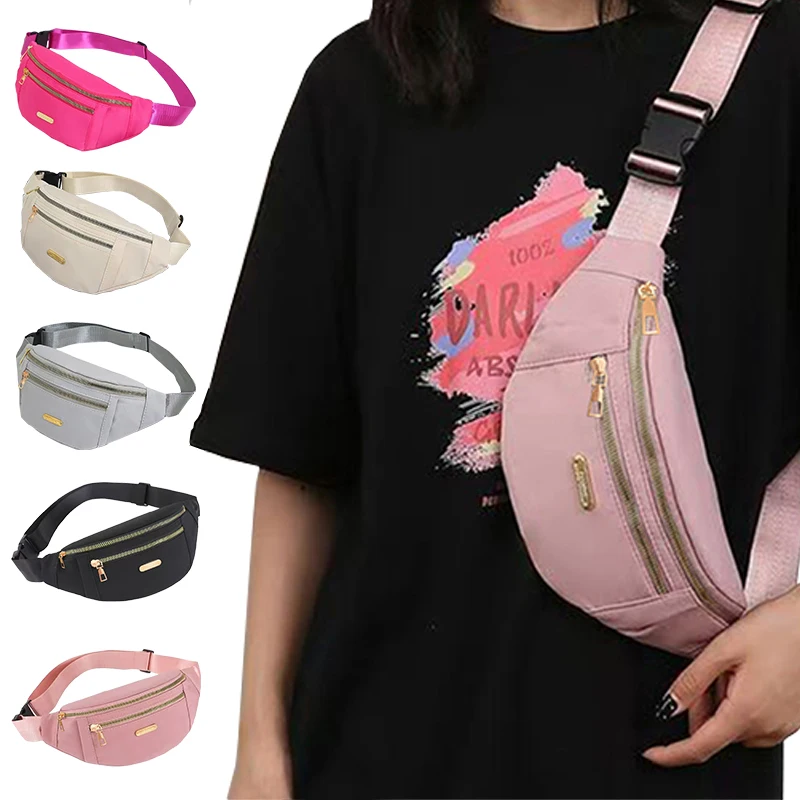 

Lady's wallet with golden zipper, suitable for travel and gift giving. Made of Oxford fabric. Shoulder strap is adjustable.