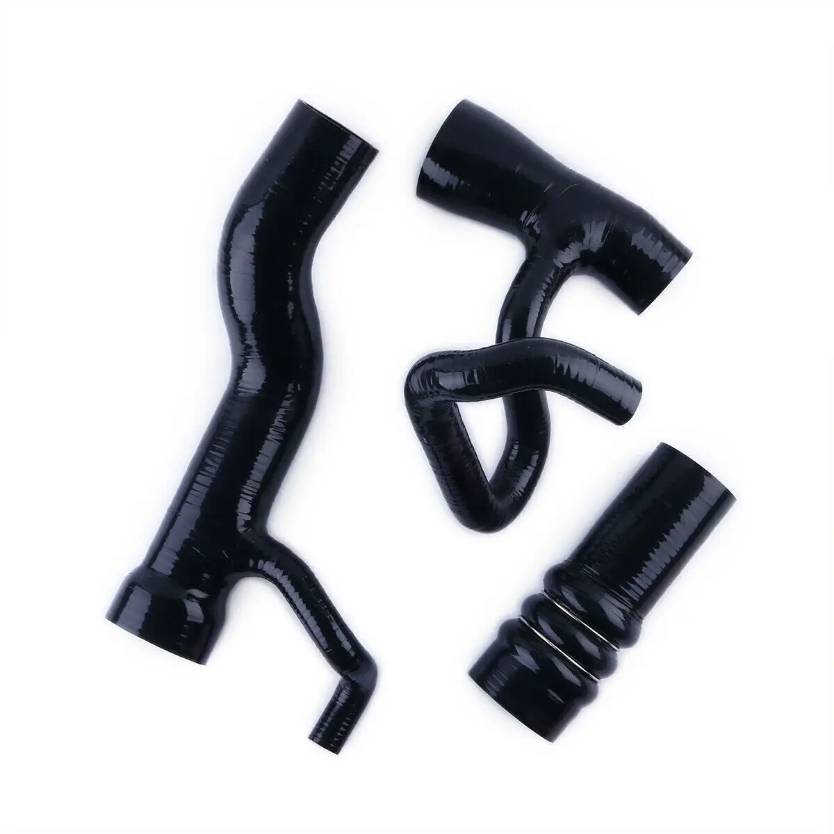 3PCS 4-PLY Silicone Intercooler Turbo Boost Hose For 1991-1997 Audi S4 S6 C4 2.2L AAN Replacement Part 1992 1993 1994 1995 1996