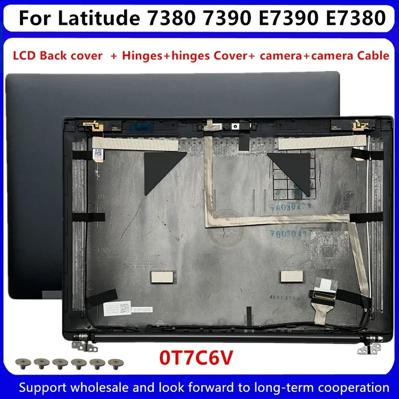 Cubierta trasera LCD para Dell Latitude 7380, 7390, E7380, E7390, AM216000103, 0T7C6V, T7C6V, nuevo