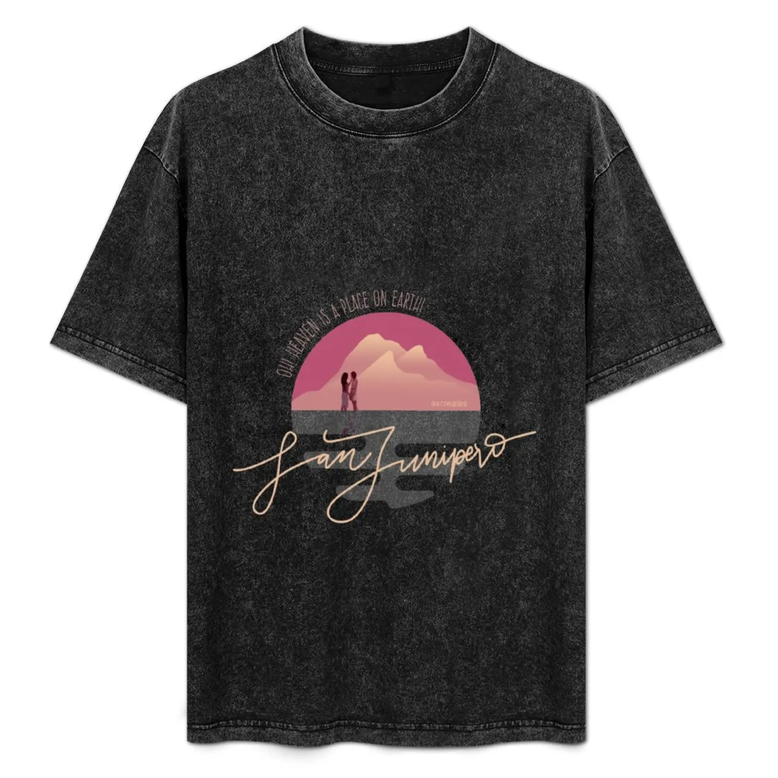 Camiseta San Junipero, camiseta informal de talla grande