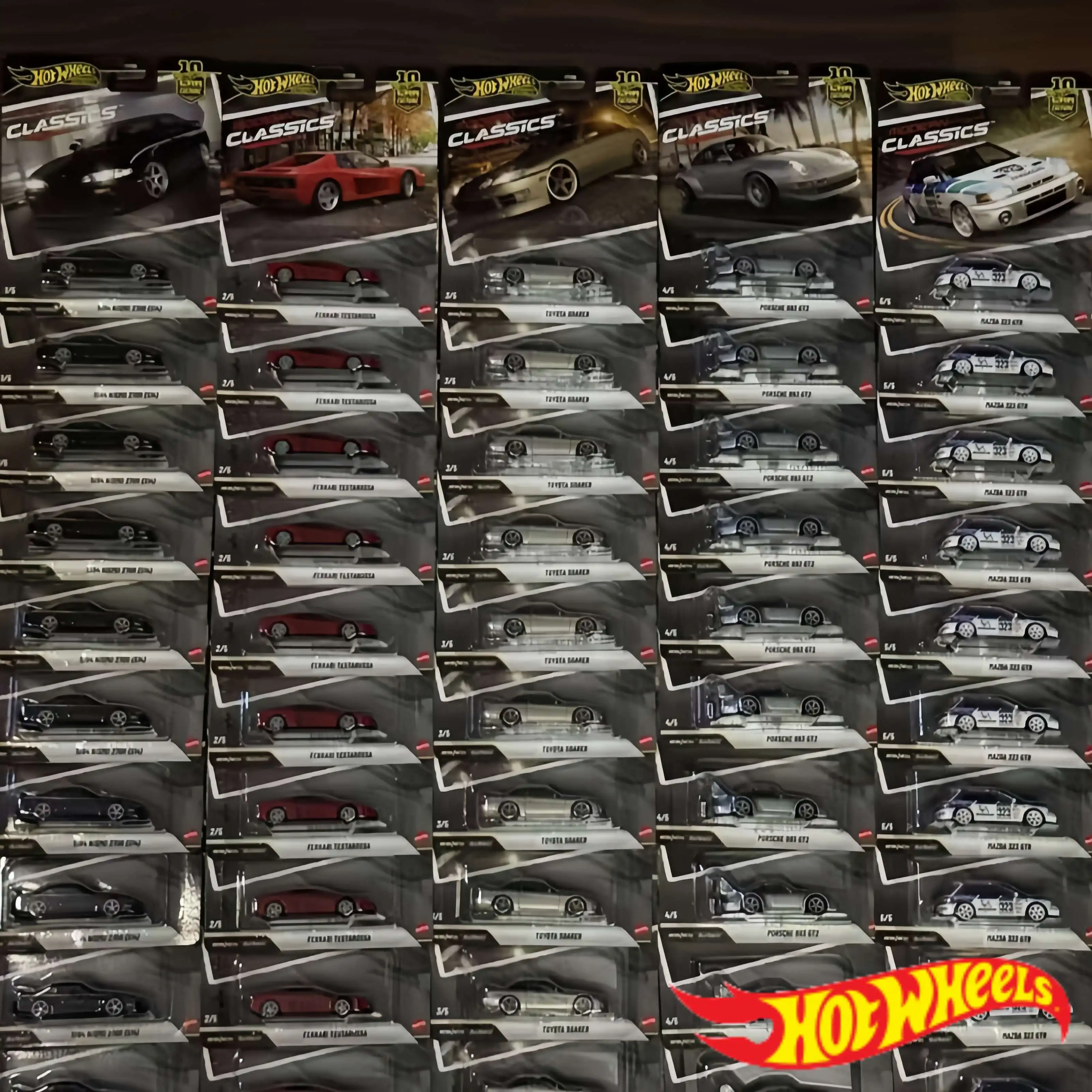 

Genuine Hot Wheels 1/64 Car Culture FPY86 Modern Classic FERRARI TESTAROSSA PORSCHE993 GT2 Diecast Vehicle Alloy Collectible Car