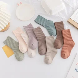 Korean Newborn Baby Girls Socks Comfort Cotton Child Newborn Socks Kids Boy Leg Warmer for Four Season Baby Clothes Accessories