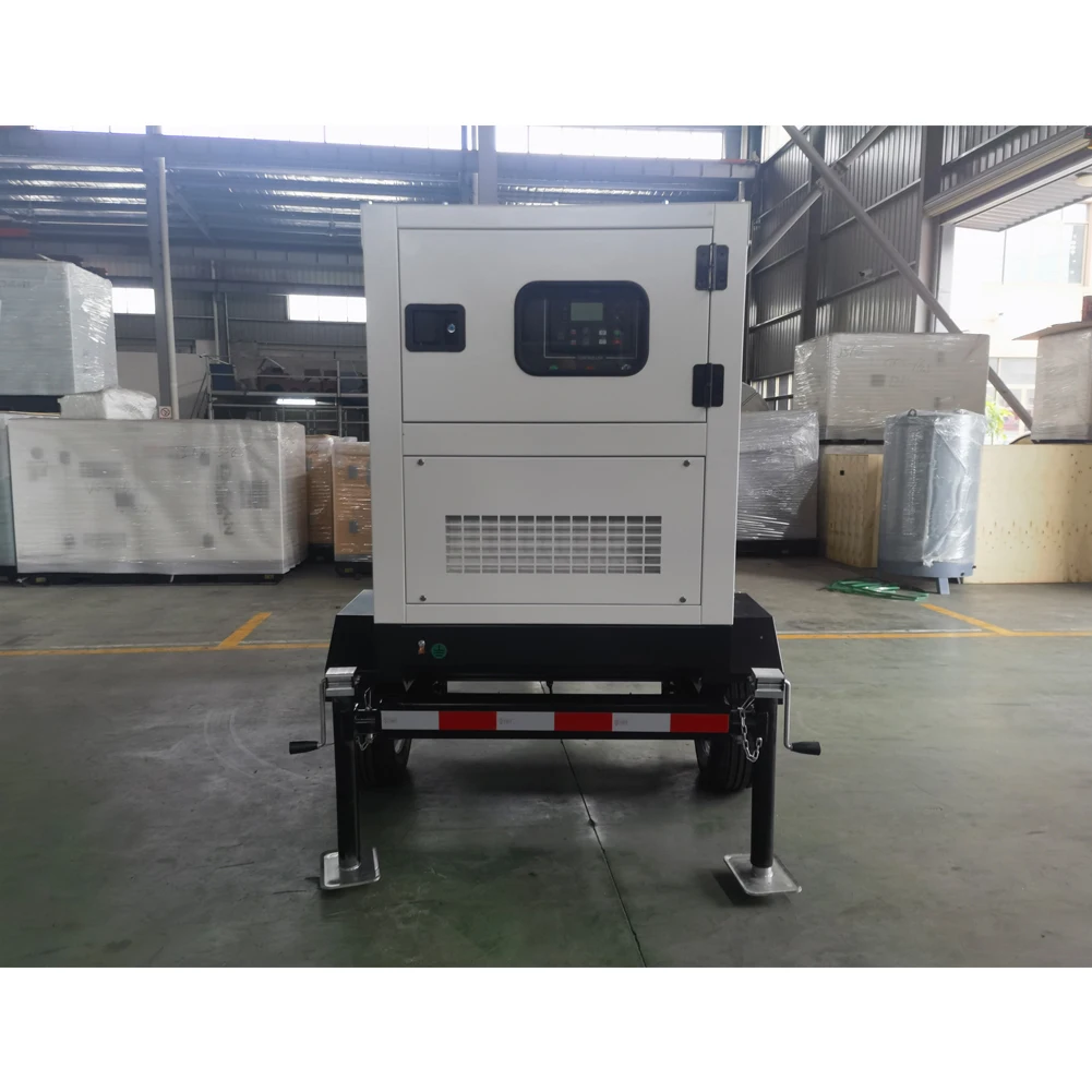 Generator Portabel AC Satu Fasa Diesel 30 Kva 24kw Tipe Senyap Inverter untuk Rumah