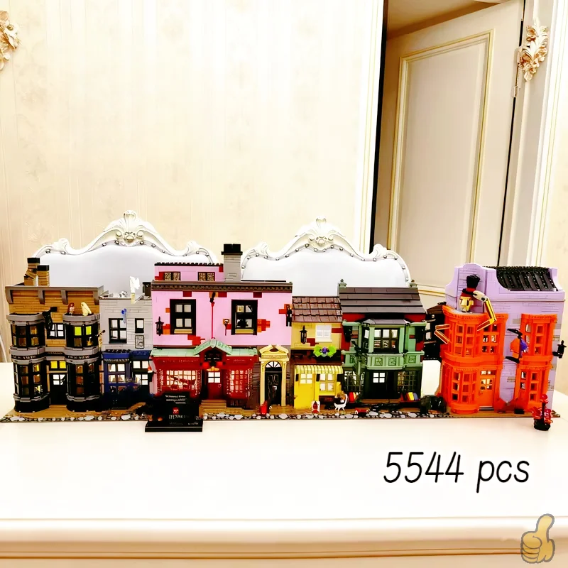 In stock NEW 5544pcs MOC-75978 Alley Street View Building Blocks Set Home Decoration Desktop Ornament Toys Birthday Party Gifts view 3