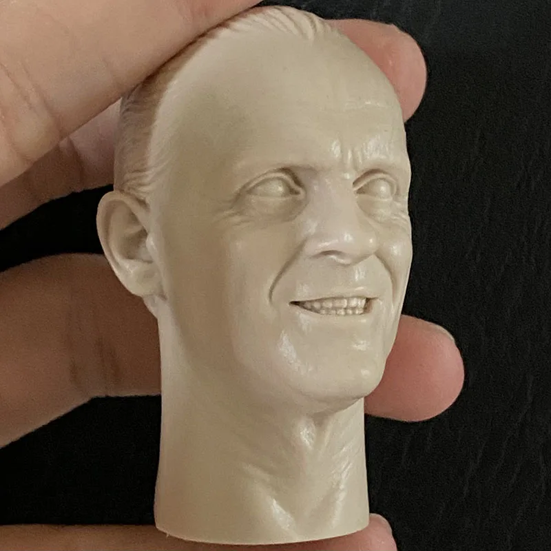 Ongeverfd 1/6 Hannibal Lecter Hoofd Gesneden Klassieke Thriller Misdaad Comic Dual Persoonlijkheid Psychiater Voor 12 "Action Figure Model