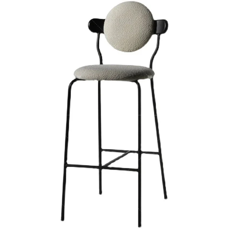Metal Modern Simple Bar Chair Front Desk Light Luxury Bar Chair