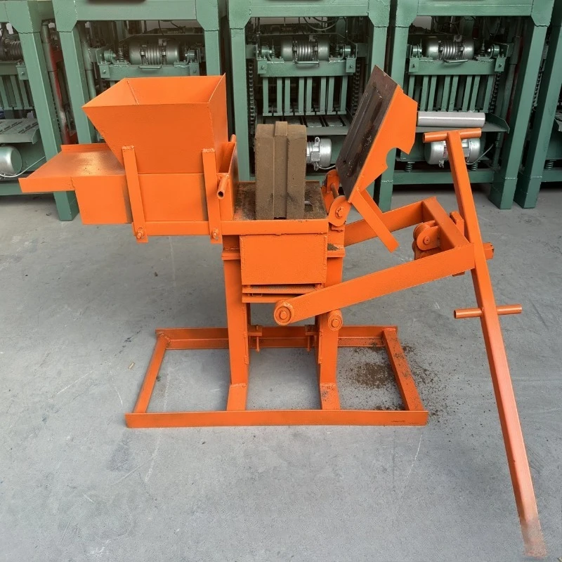 

Manual clay brick machine, hand compactor building block machine