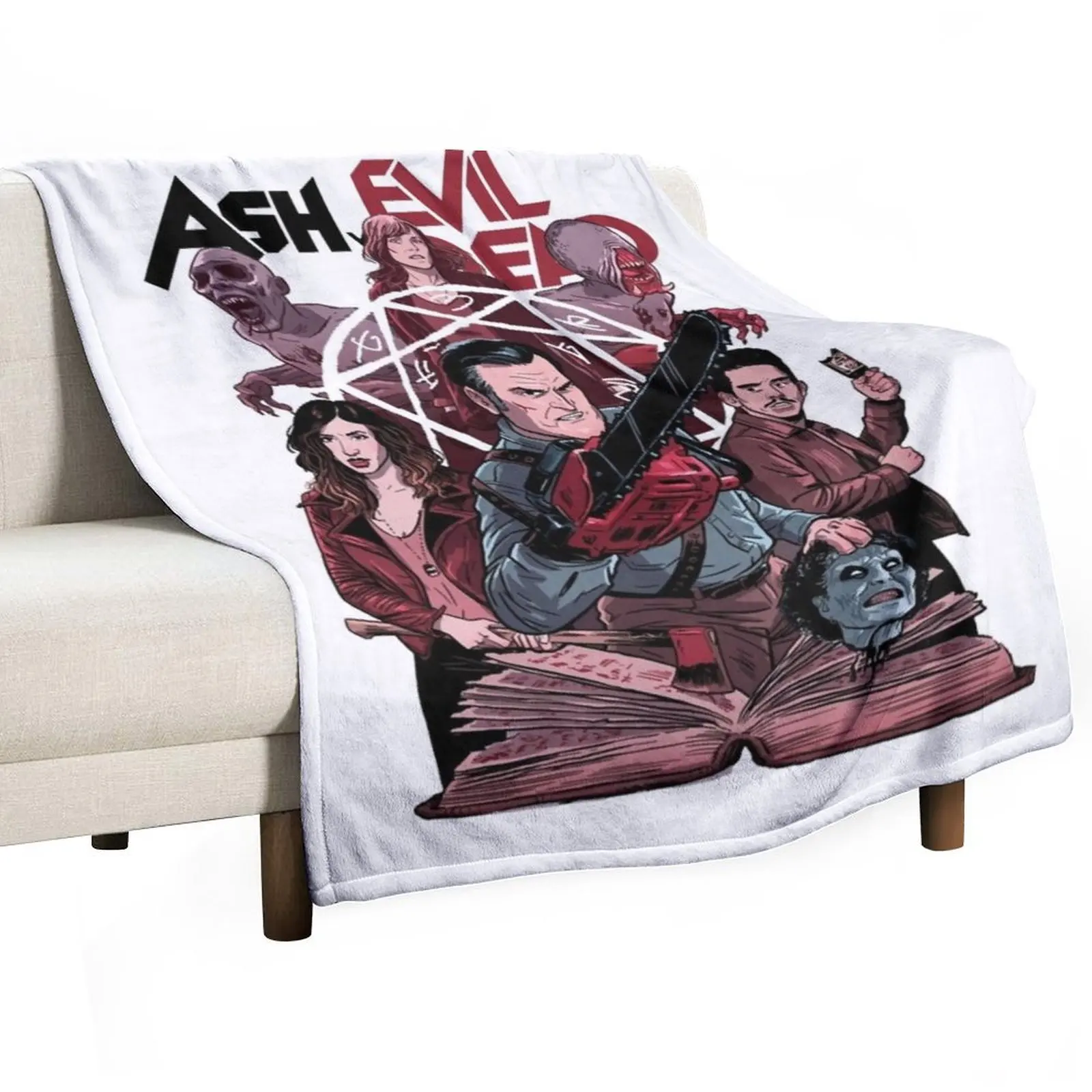 

Ash Vs Evil Dead evil Throw Blanket Nap Thin Multi-Purpose Hair Blankets