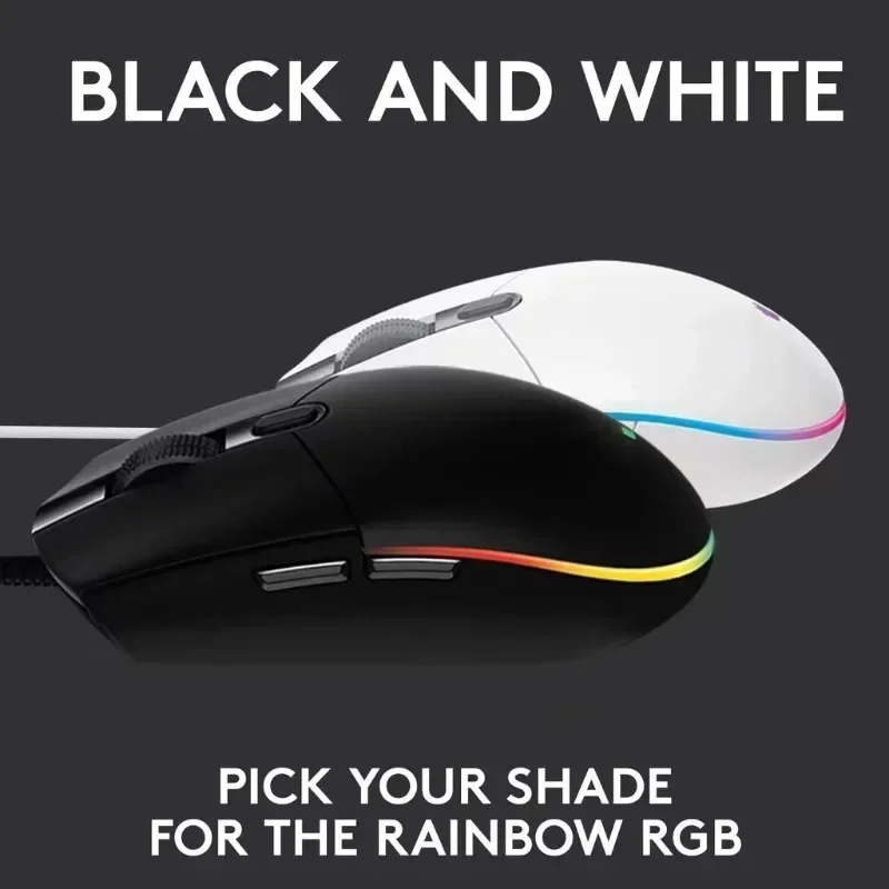 Mouse da gioco classico Logitech Posizionamento accurato Velocità di risposta rapida Design ergonomico per ridurre la pressione del polso LOGIG402 e G102
