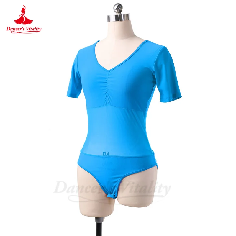 Belly Dance Top Costume for Women Crystal Cotton Short Sleeves Clothing Top Girl\'s Oriental Practice Clothing Bellydance Tops