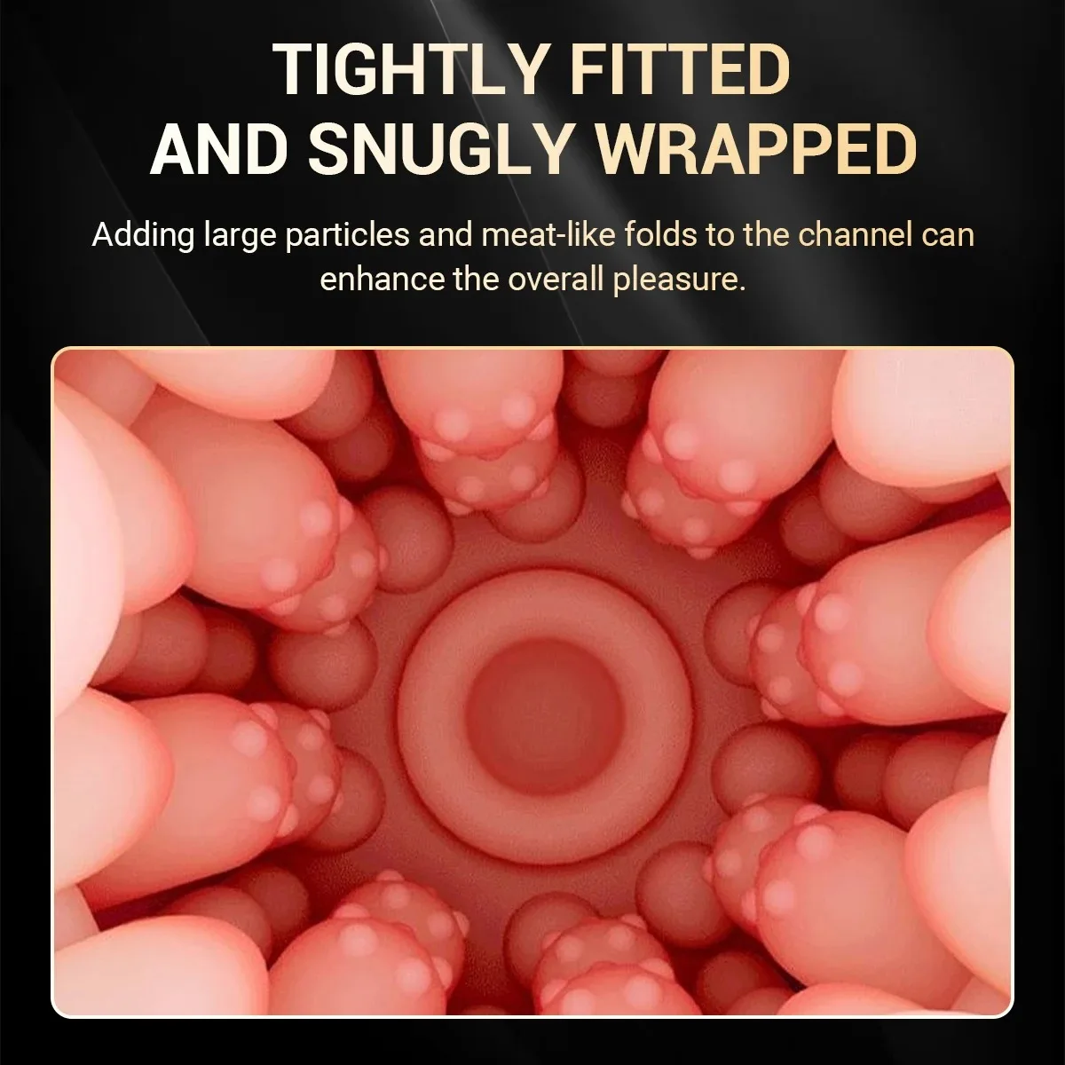 Realistic Vagina Masturbation Cup for Men Deep Throat Oral Blowjob Massager Soft Pocket Pussy Male Masturbator Sex Toys for Men view 3