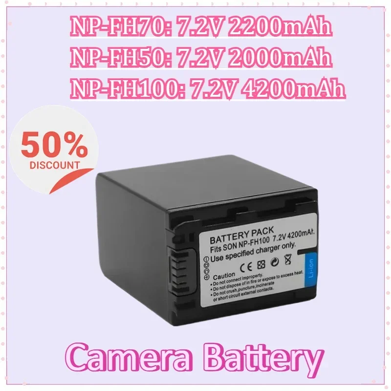 

Camera Battery for Sony NP-FH30 NP-FH40 NP-FH50 NP-FH70 NP-FH100 DSC-HX1 HX100V HX200 HX200V DSLR-A230 A290 A330