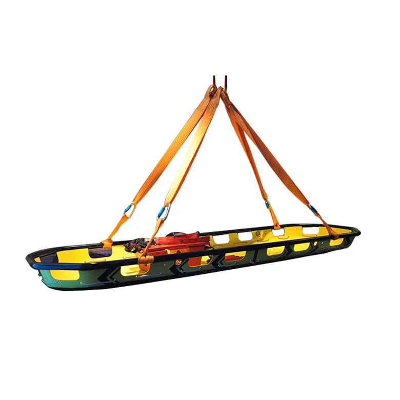 Outdoor water floating aviation air rescue ABS basket stretcher helicopter ambulance emergency litter